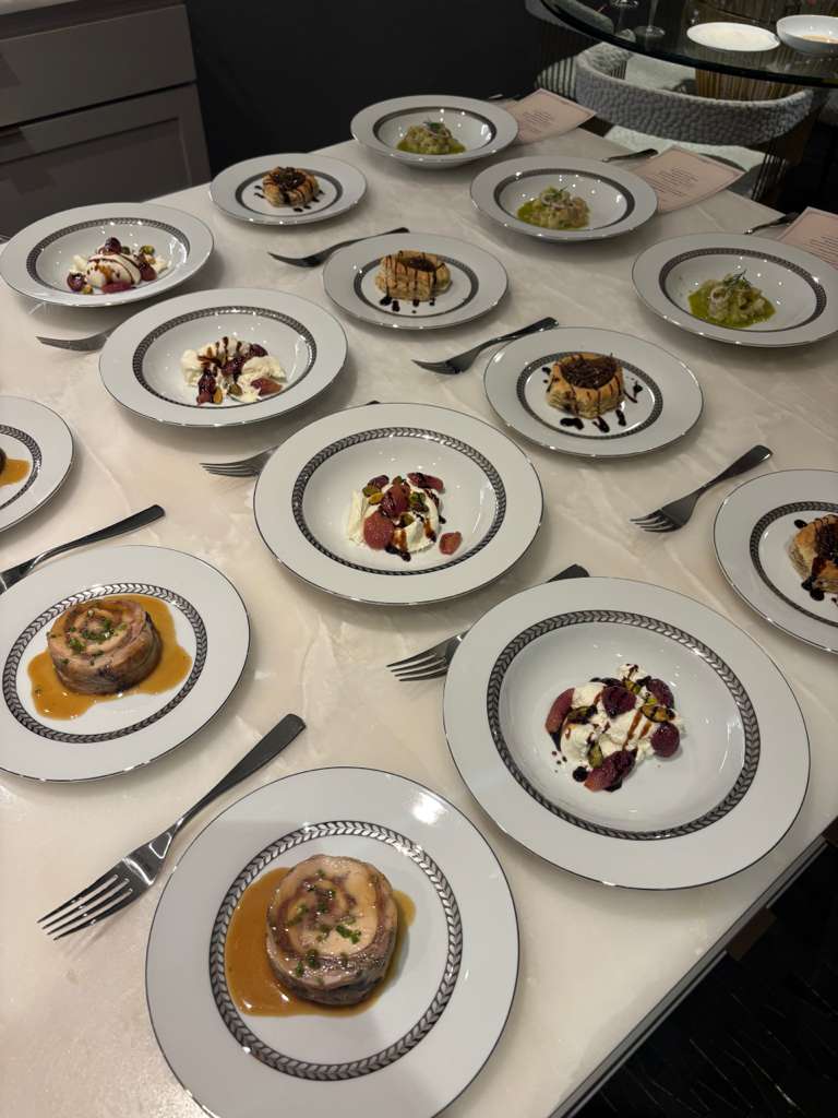 Private chef dinner at home