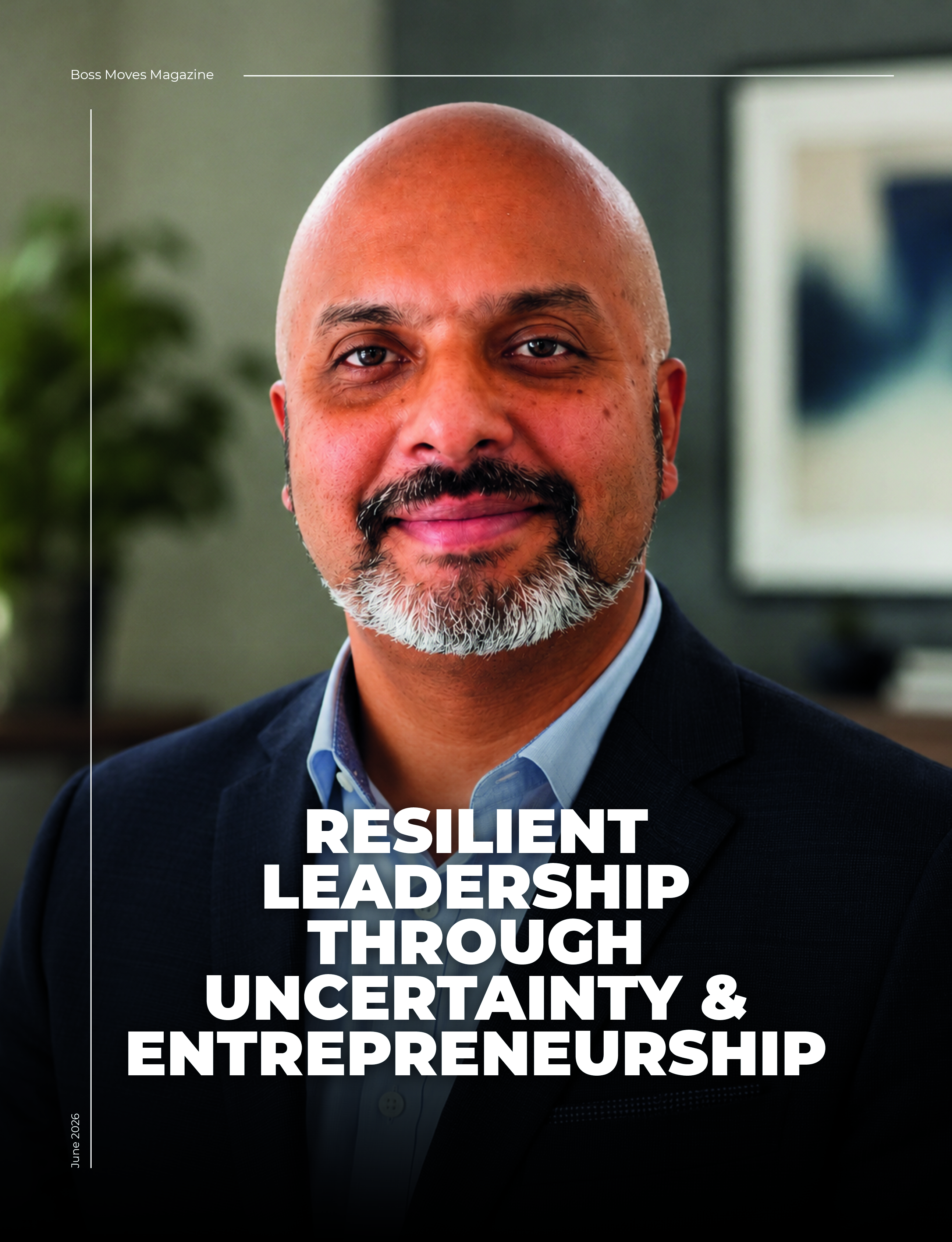 Boss Moves Magazine June 2026 article page 67 featuring Sharon Kuriakose