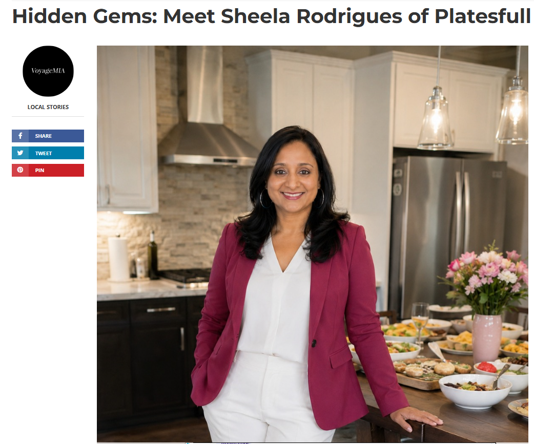 Voyage MIA feature on Sheela Rodrigues of Platesfull