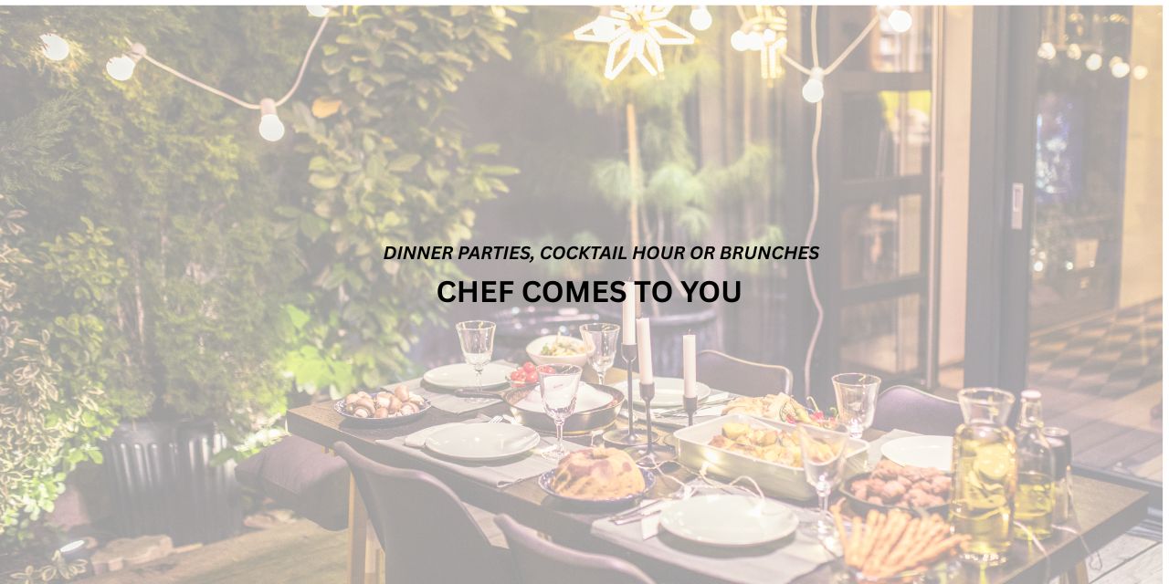 Hire a personal chef for in-home meal prep and custom dining