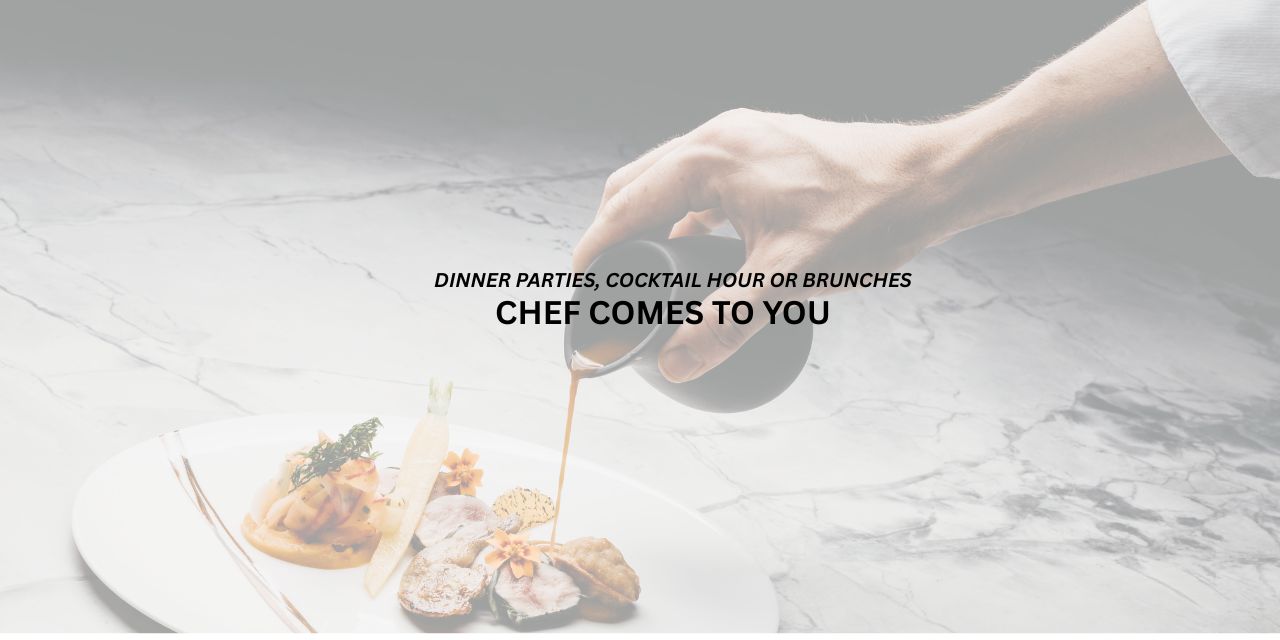 Hire a personal chef for in-home meal prep and custom dining