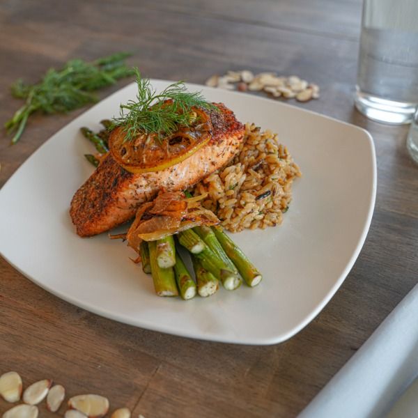 Party menu dish prepared by personal chef