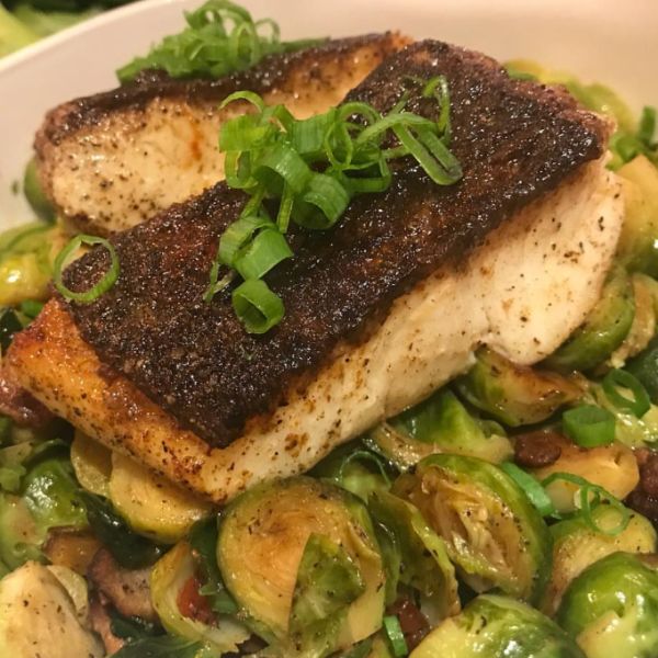 Party menu dish prepared by personal chef