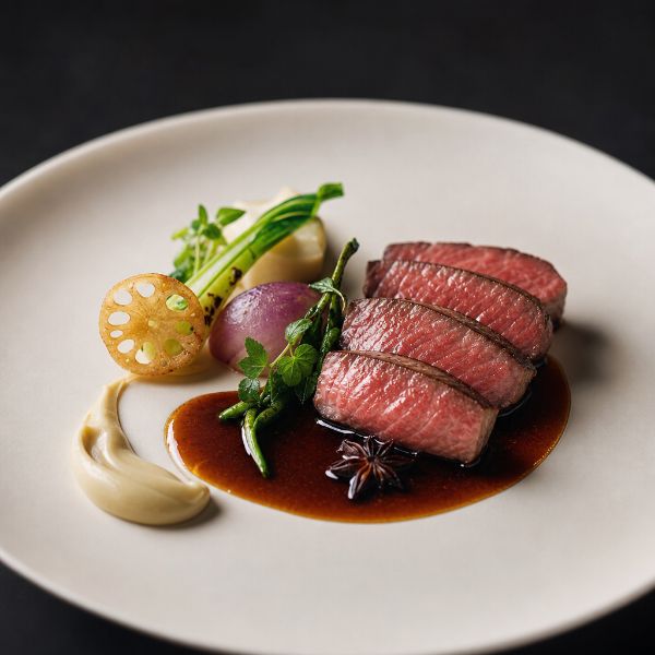 Party menu dish prepared by personal chef