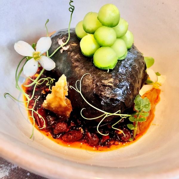 Party menu dish prepared by personal chef