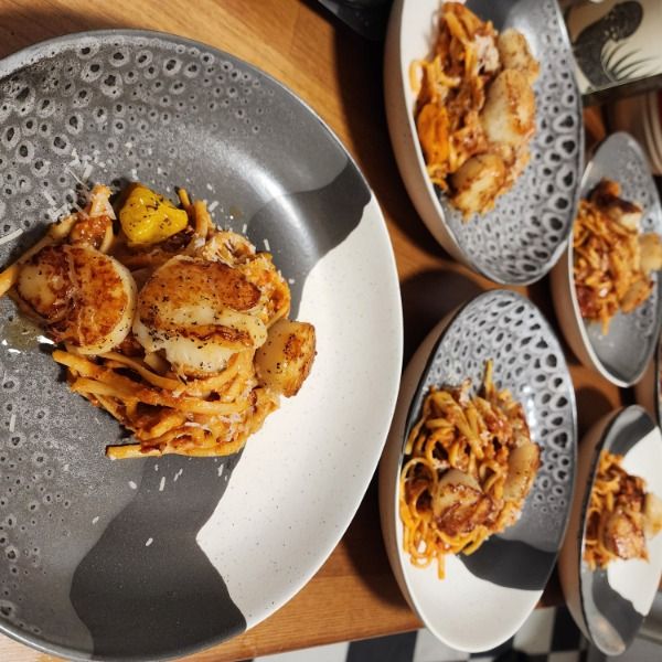 Party menu dish prepared by personal chef