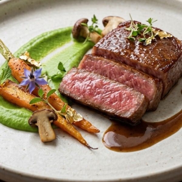 Party menu dish prepared by personal chef