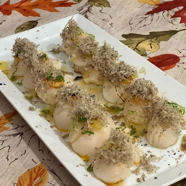 Party menu dish prepared by personal chef