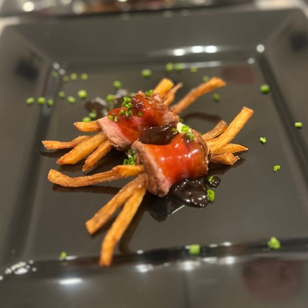 Party menu dish prepared by personal chef