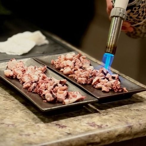 Party menu dish prepared by personal chef