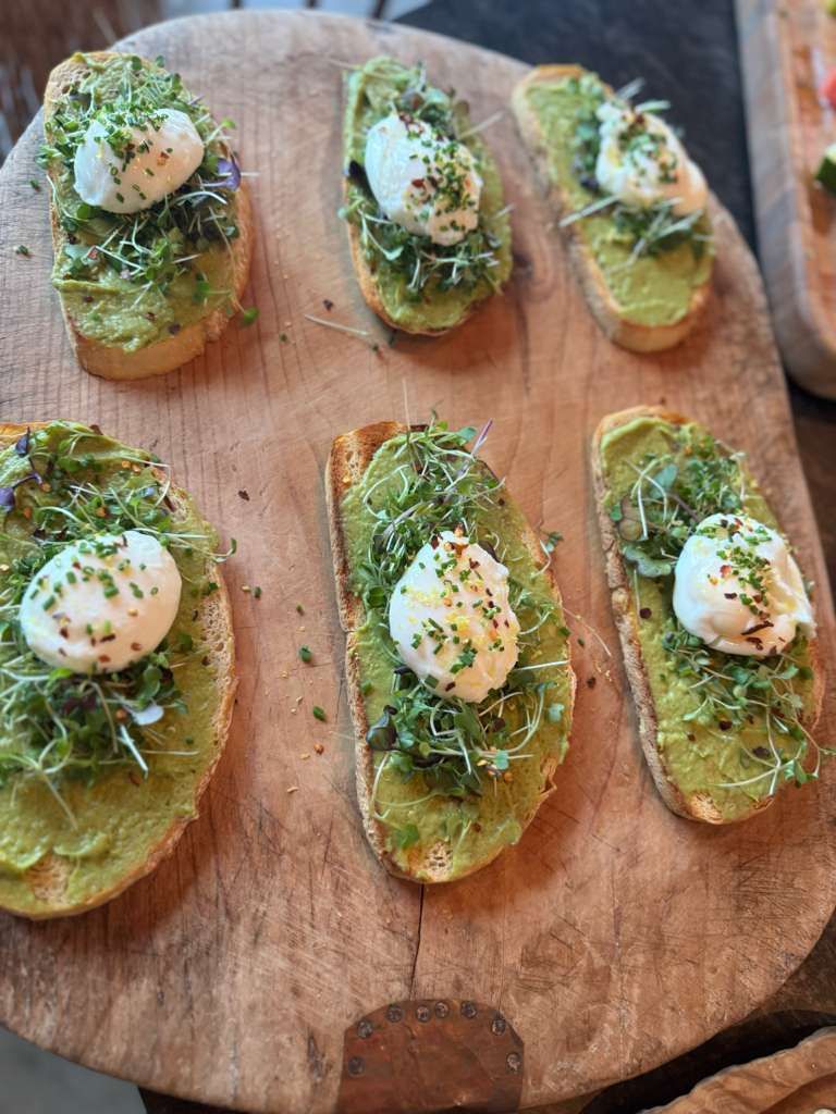 Party menu dish prepared by personal chef