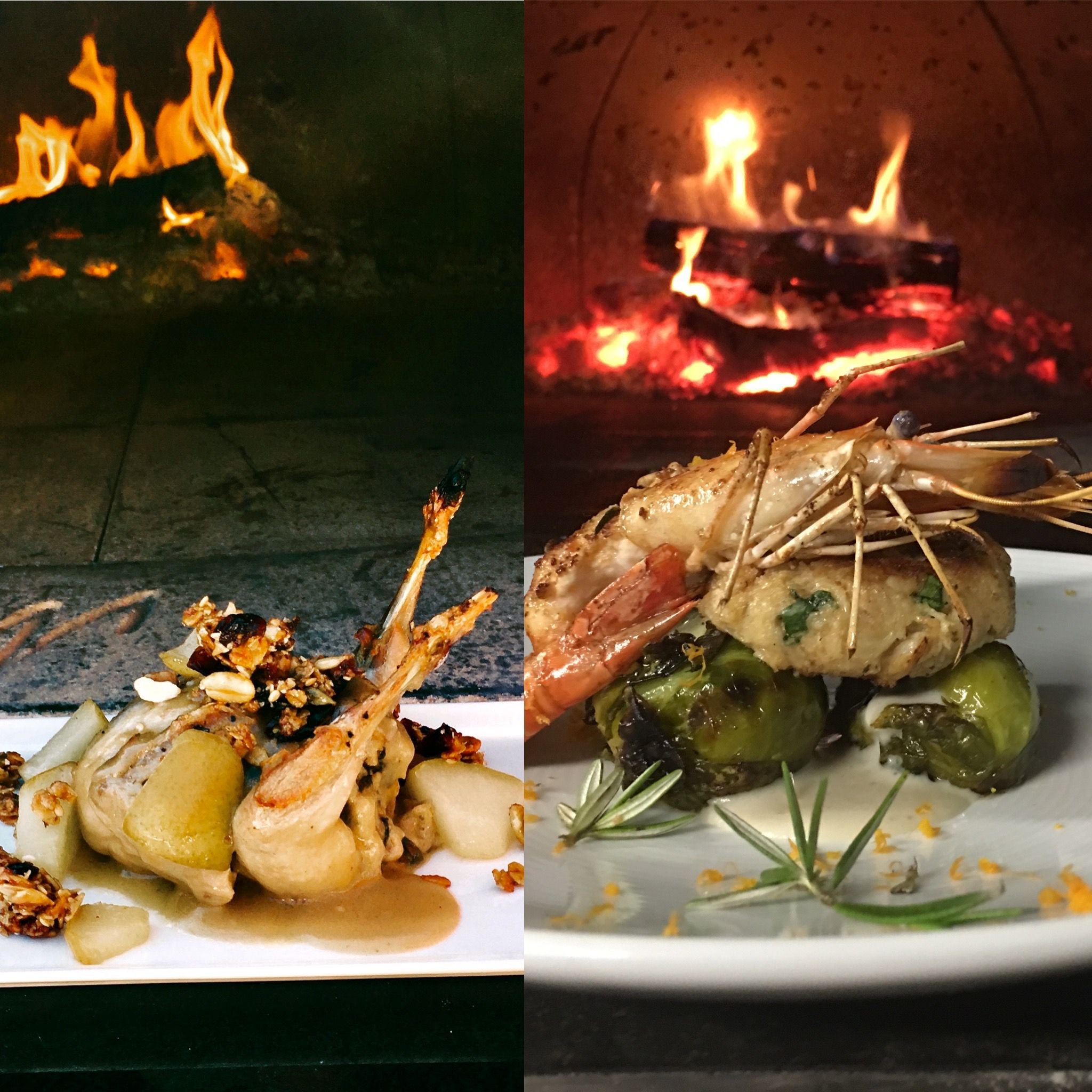 Party menu dish prepared by personal chef