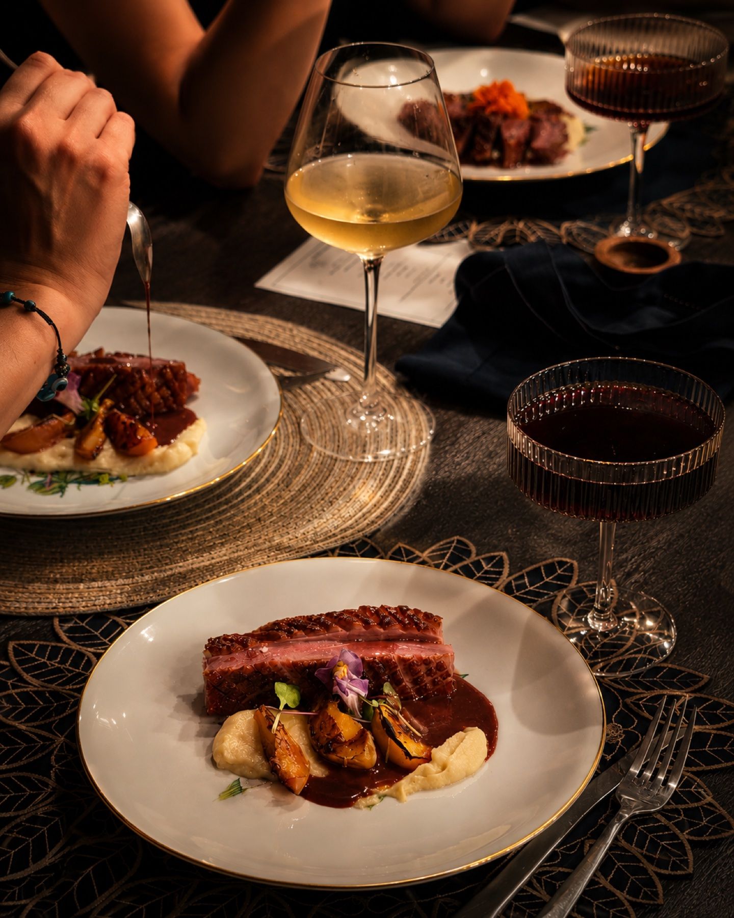 Party menu dish prepared by personal chef
