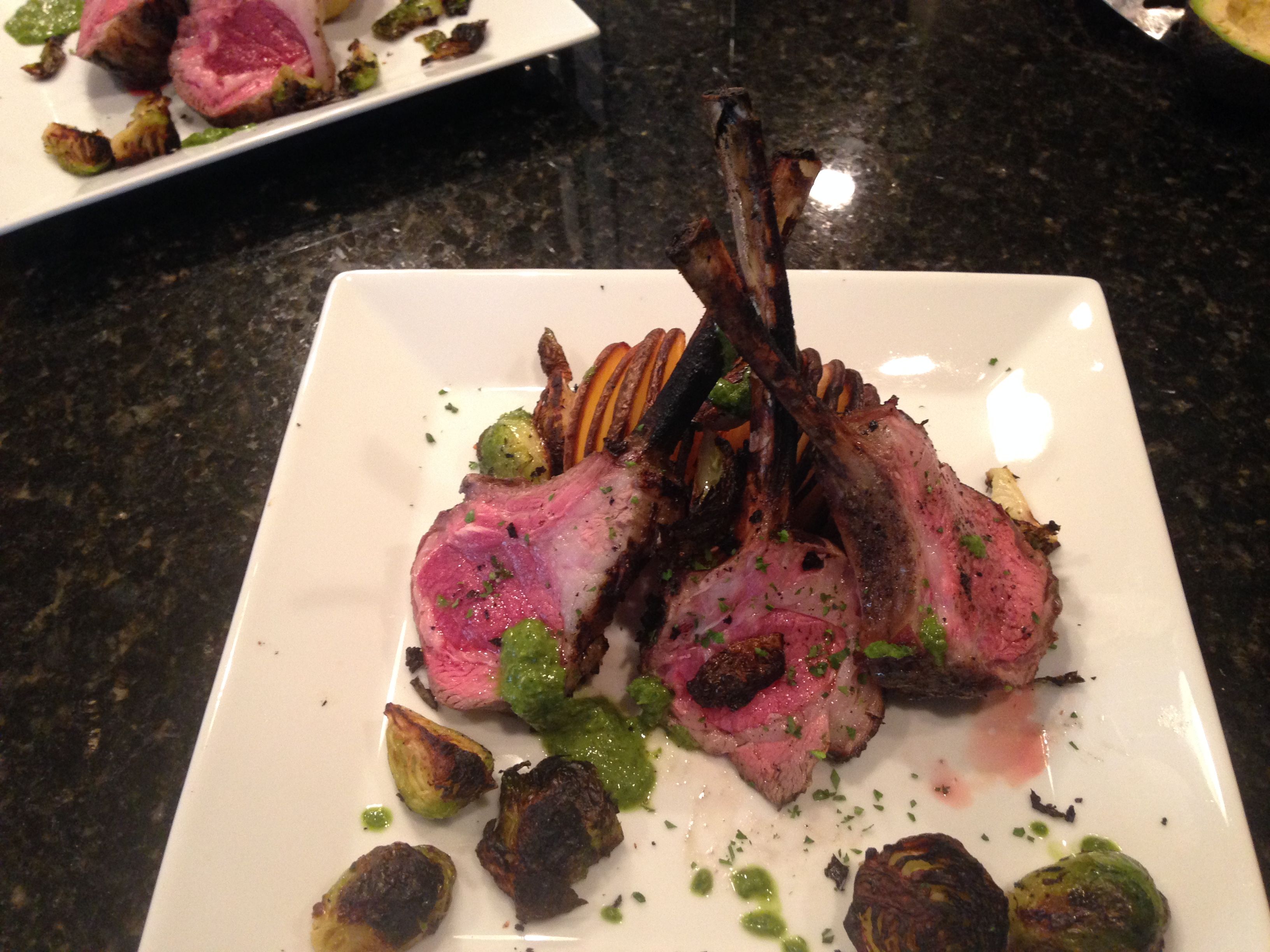 Party menu dish prepared by personal chef