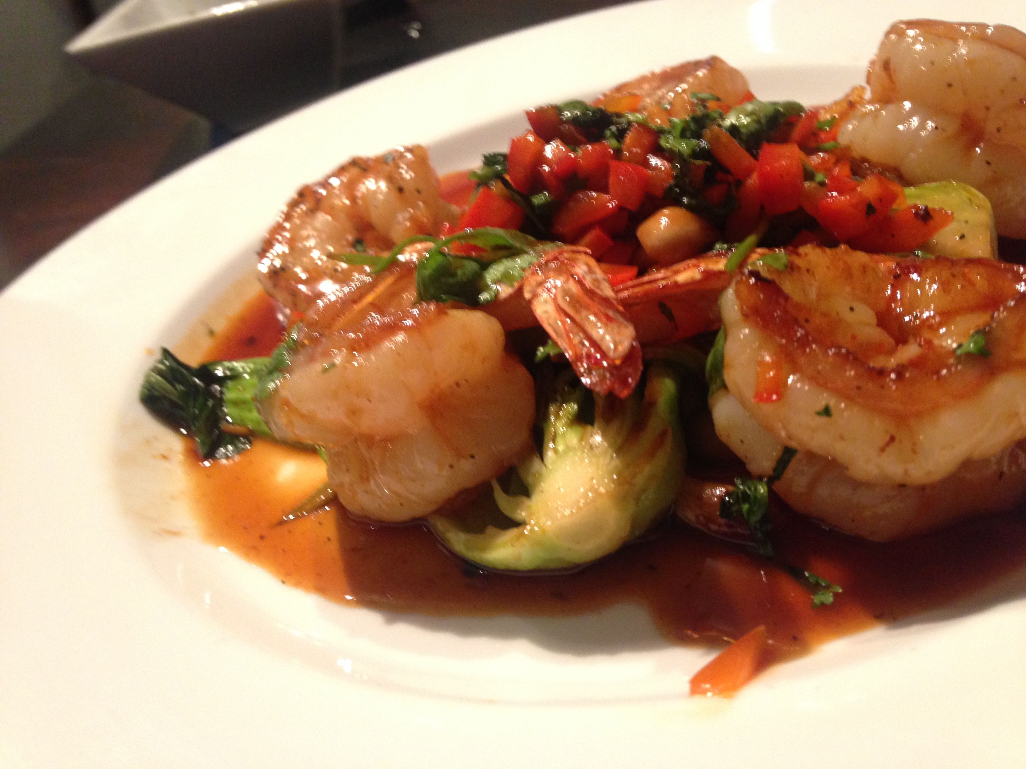Party menu dish prepared by personal chef