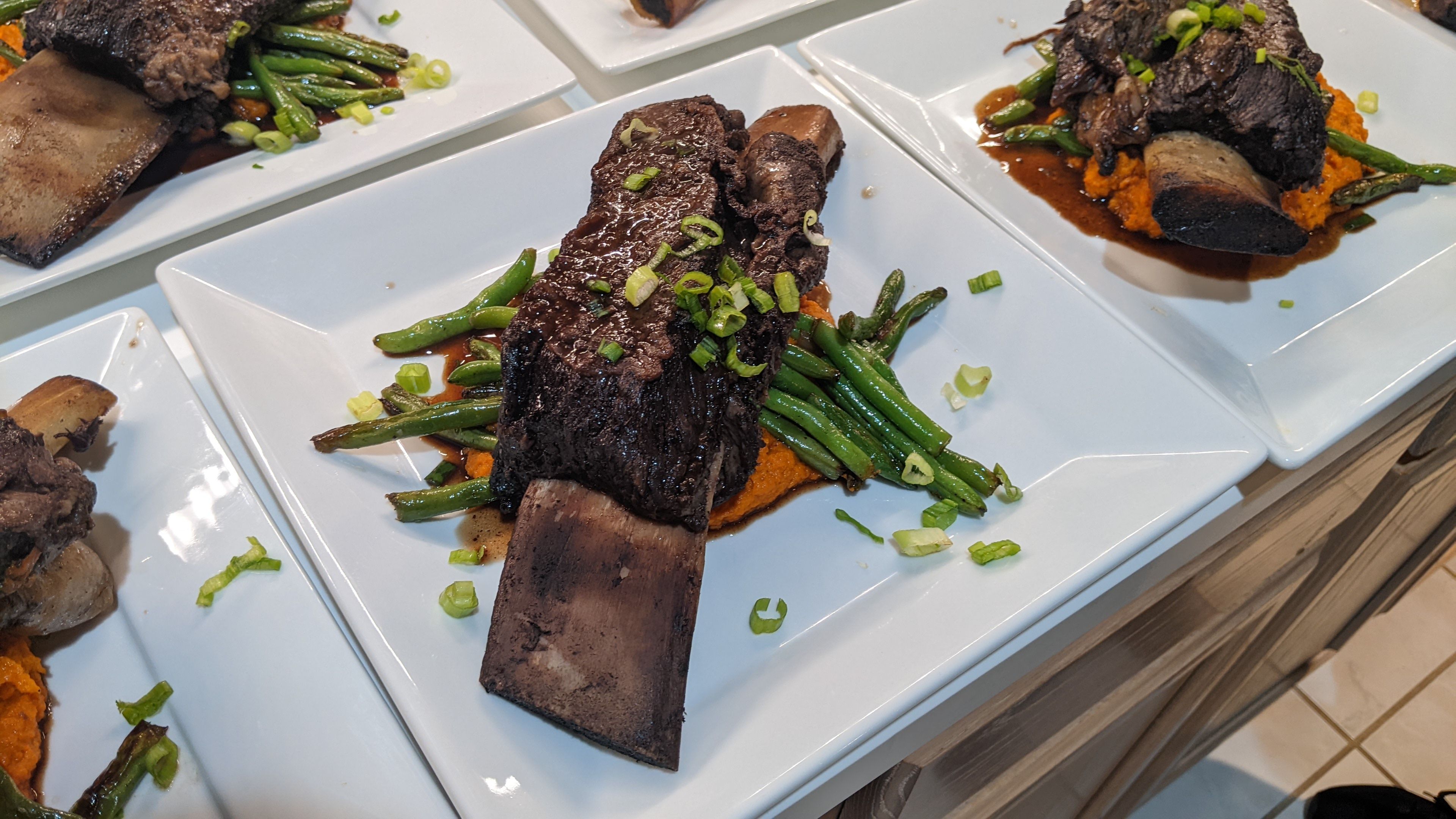 Party menu dish prepared by personal chef